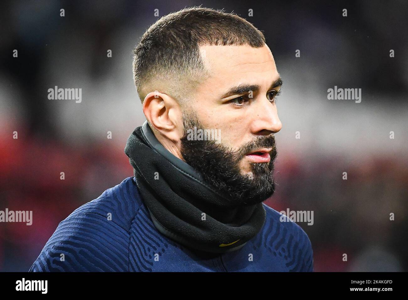Karim BENZEMA of France during the FIFA World Cup 2022, Qualifiers Group D football match between France and Kazakhstan on November 13, 2021 at Parc des Princes stadium in Paris, France - Photo Matthieu Mirville / DPPI Stock Photo