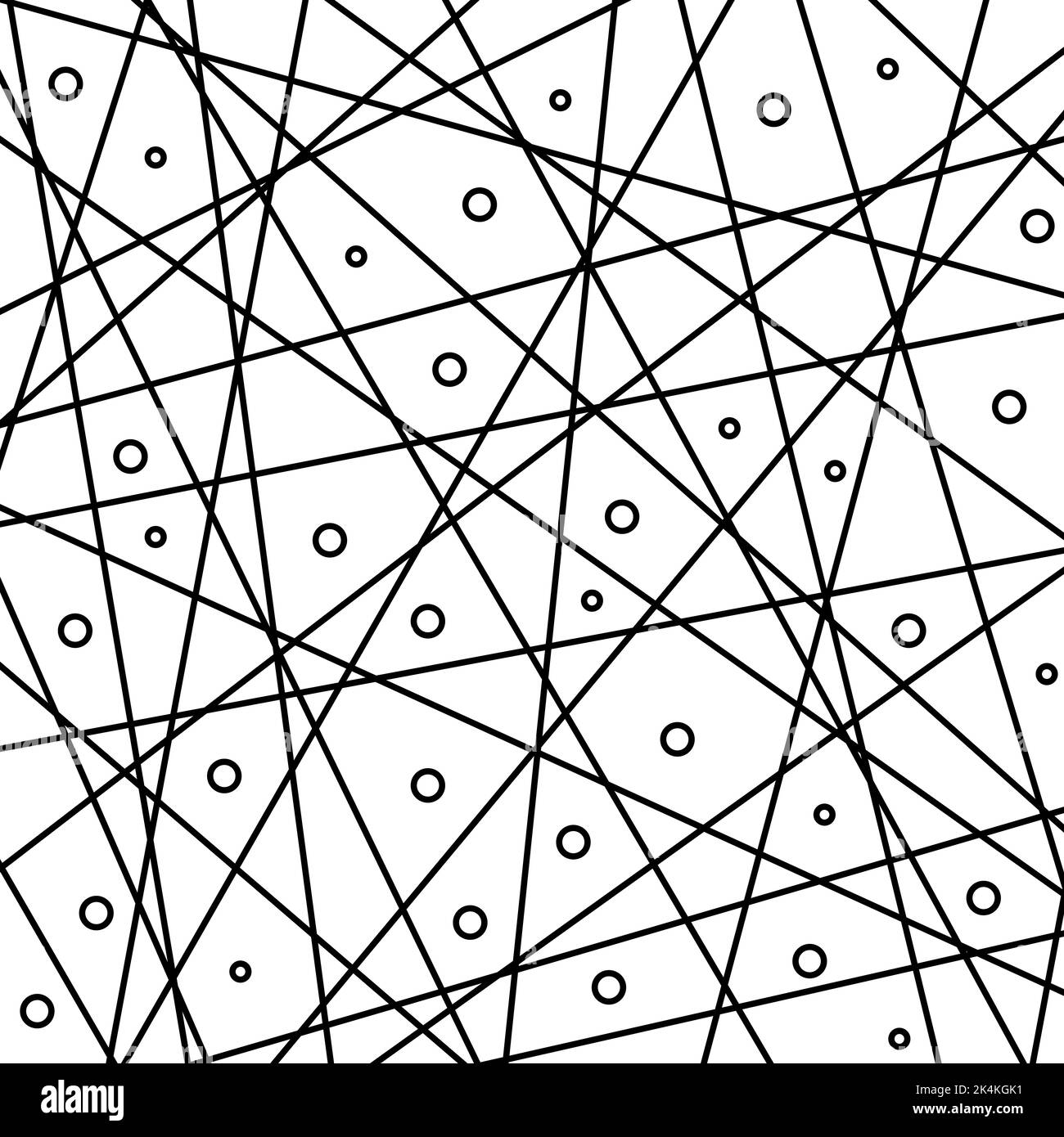 Geometric black and white abstract pattern with diagonal lines ...