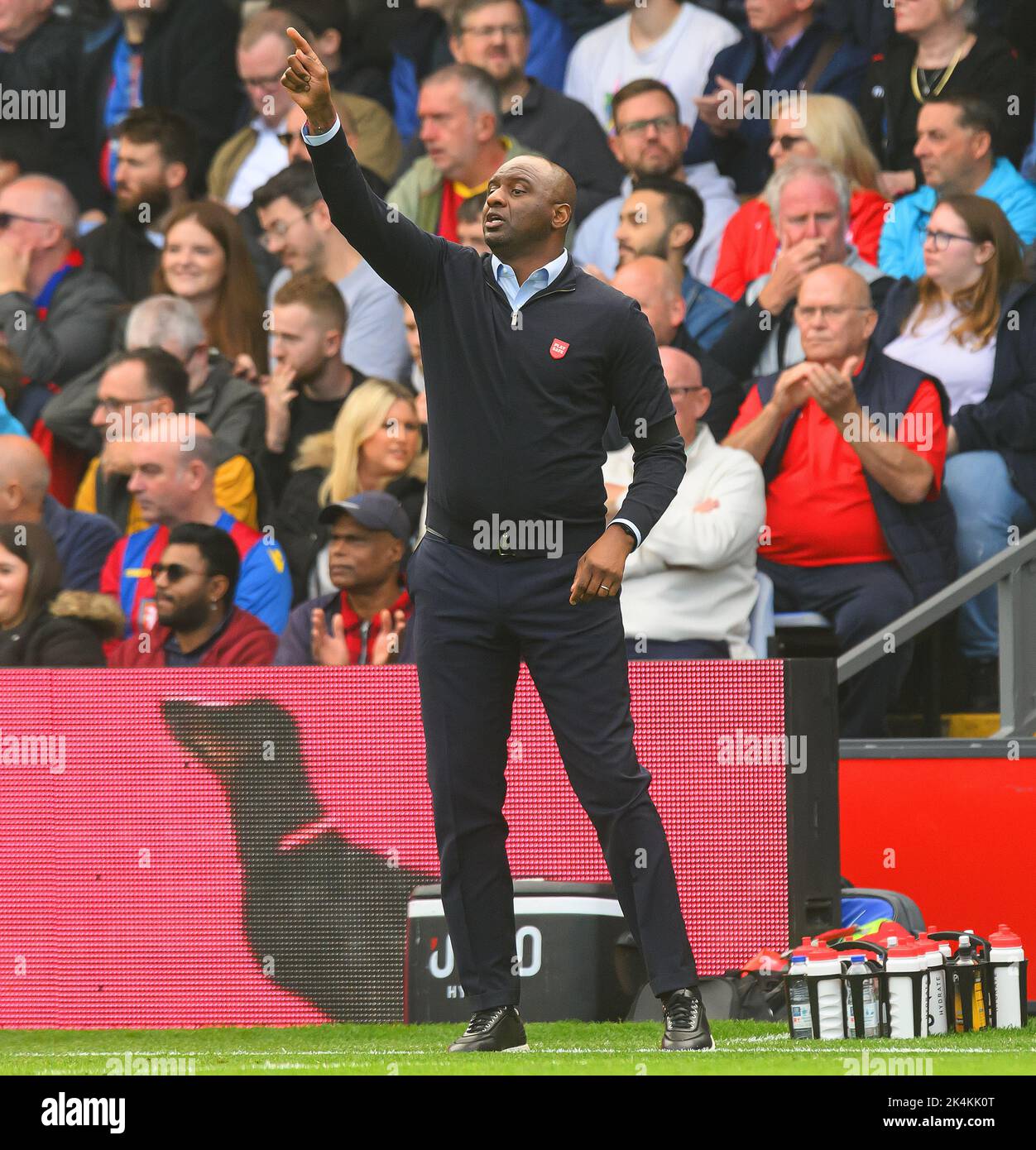 01 Oct 2022 - Crystal Palace v Chelsea - Premier League - Selhurst Park  Crystal Palace Manager Patrick Vieira during the Premier League match against Chelsea. Picture : Mark Pain / Alamy Live News Stock Photo