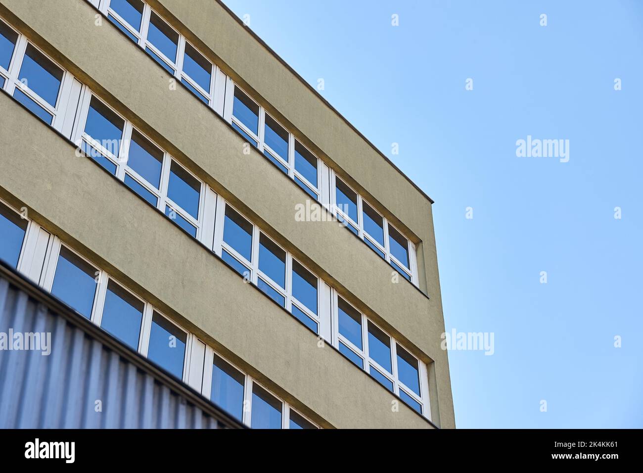 Building detail with windows Stock Photo
