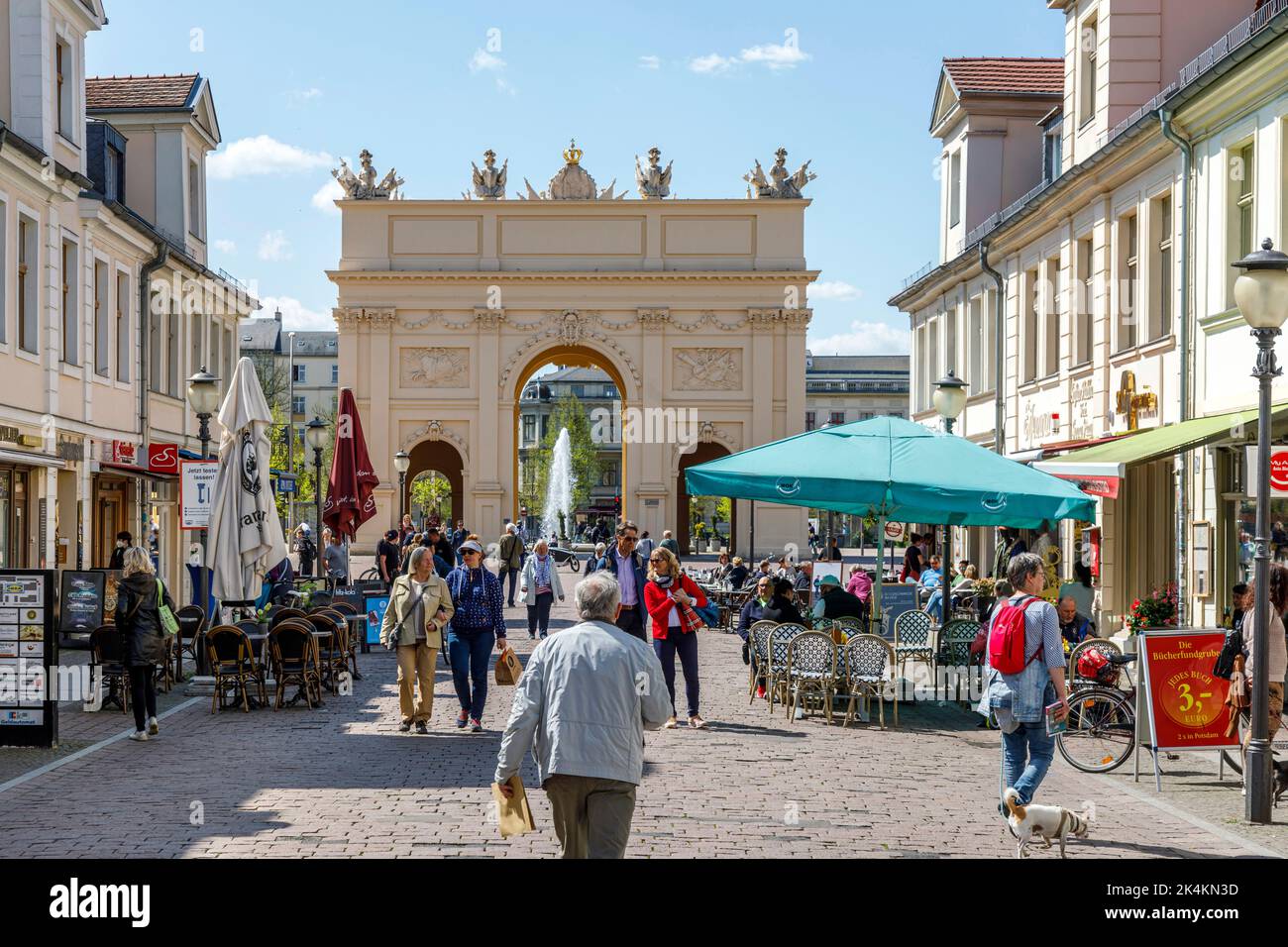 Pedestrian zone Brandenburger Straße in Potsdam, popularly known as
