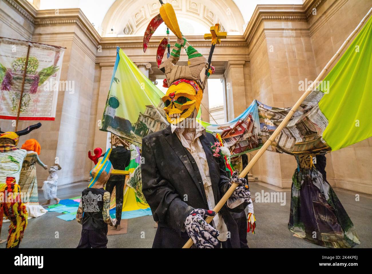 3 October 2022: Hew Locke: The Procession at Tate Britain London Stock Photo