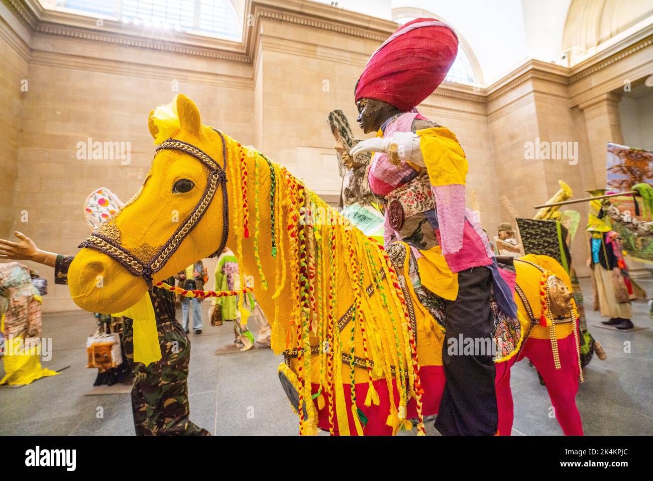 3 October 2022: Hew Locke: The Procession at Tate Britain London Stock Photo