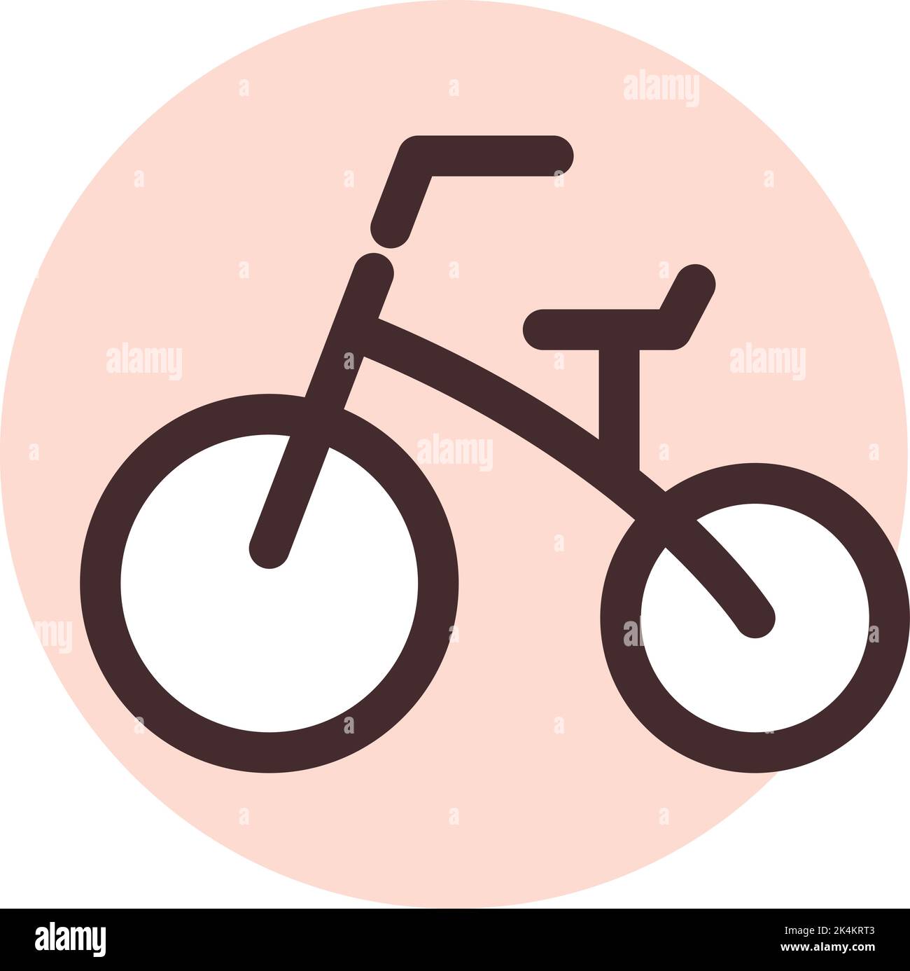 Baby bike, illustration, vector on a white background Stock Vector