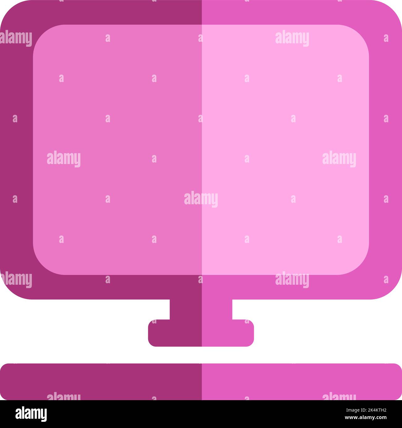 Banking computer, illustration, vector on a white background. Stock Vector