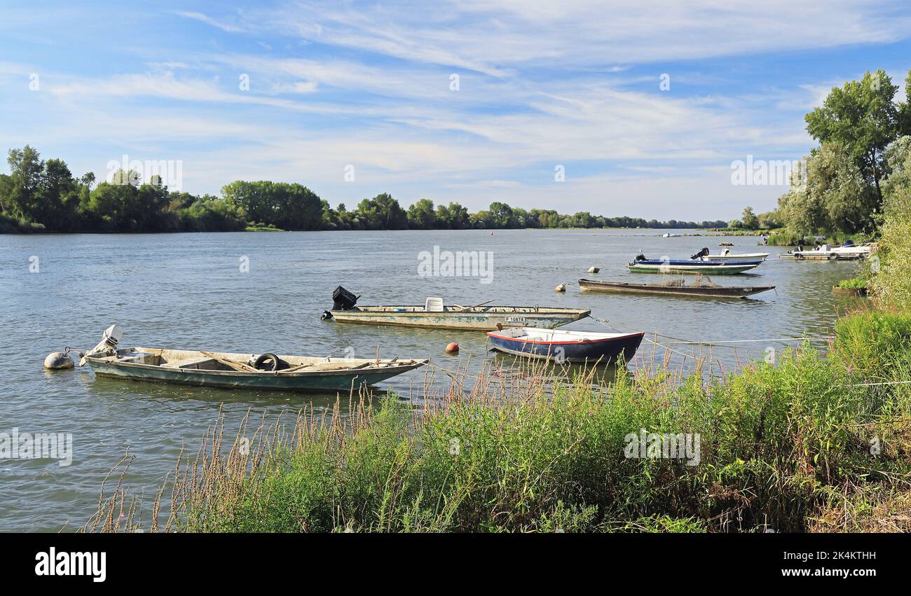 The River Loire, France Stock Photo