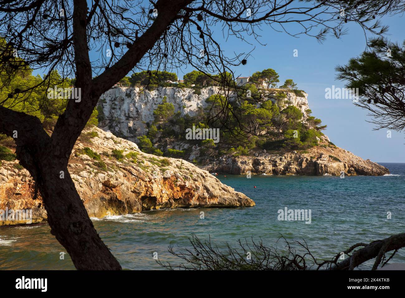 Beautiful coast around  Cala Galdana, Menorca Stock Photo