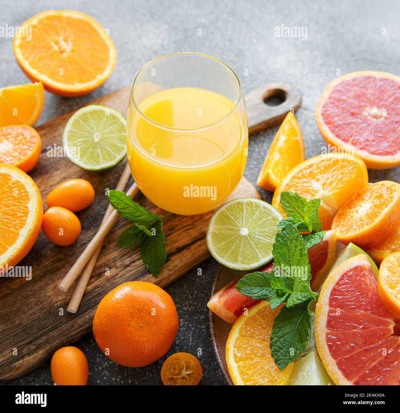 Different fresh citrus fruit hi-res stock photography and images - Alamy