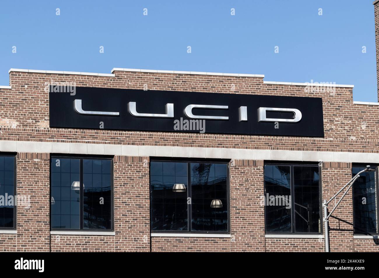 Chicago Circa October 2022 Lucid Motors Service Center. Lucid Motors