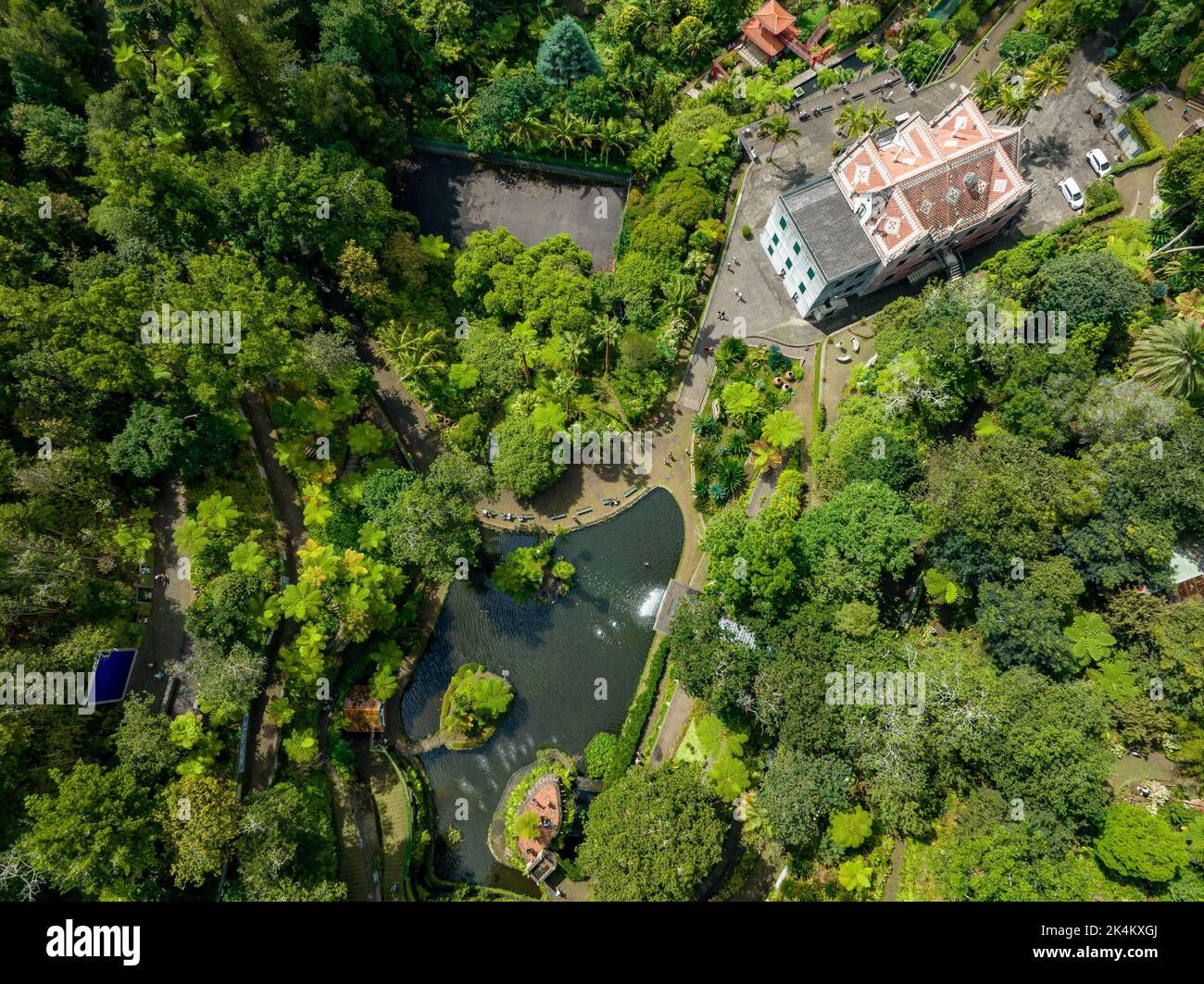 Funchal Aerial View. Funchal is the Capital and Largest City of Madeira Island, Portugal. Europe. - Stock Image