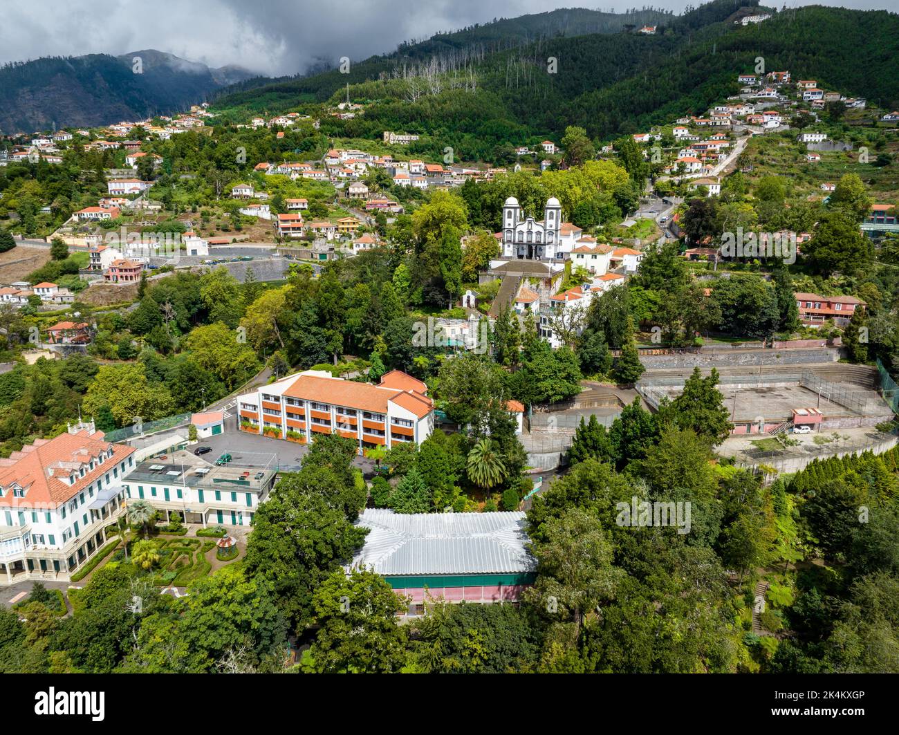 Funchal Aerial View. Funchal is the Capital and Largest City of Madeira Island, Portugal. Europe. - Stock Image