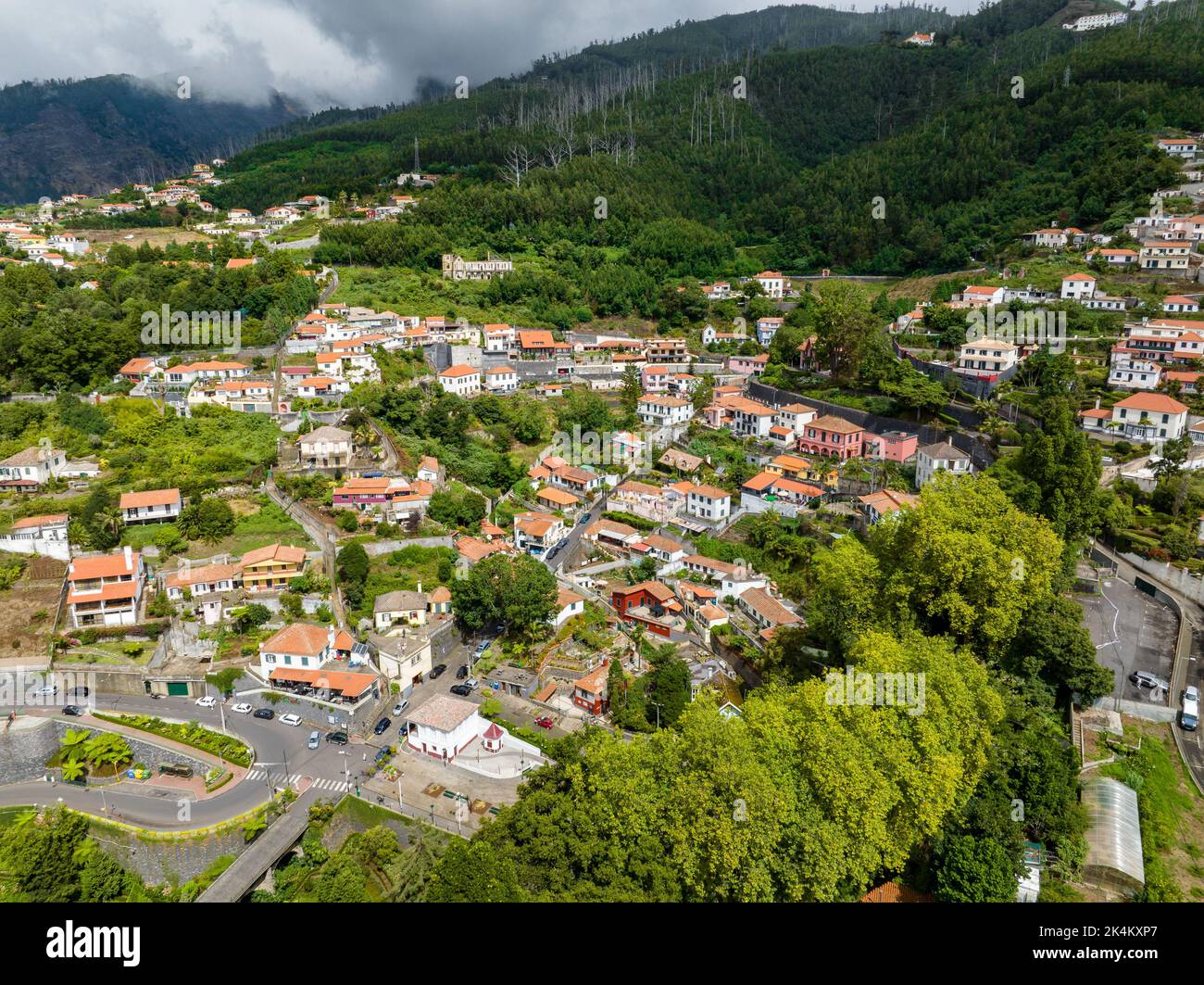 Funchal Aerial View. Funchal is the Capital and Largest City of Madeira Island, Portugal. Europe. - Stock Image