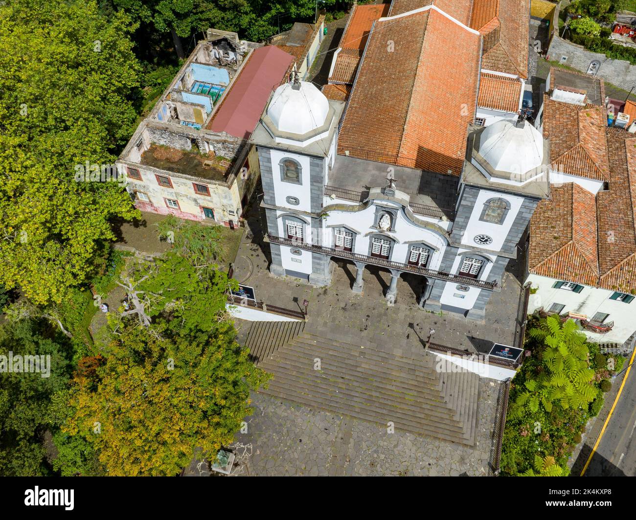 Funchal Aerial View. Funchal is the Capital and Largest City of Madeira Island, Portugal. Europe. - Stock Image