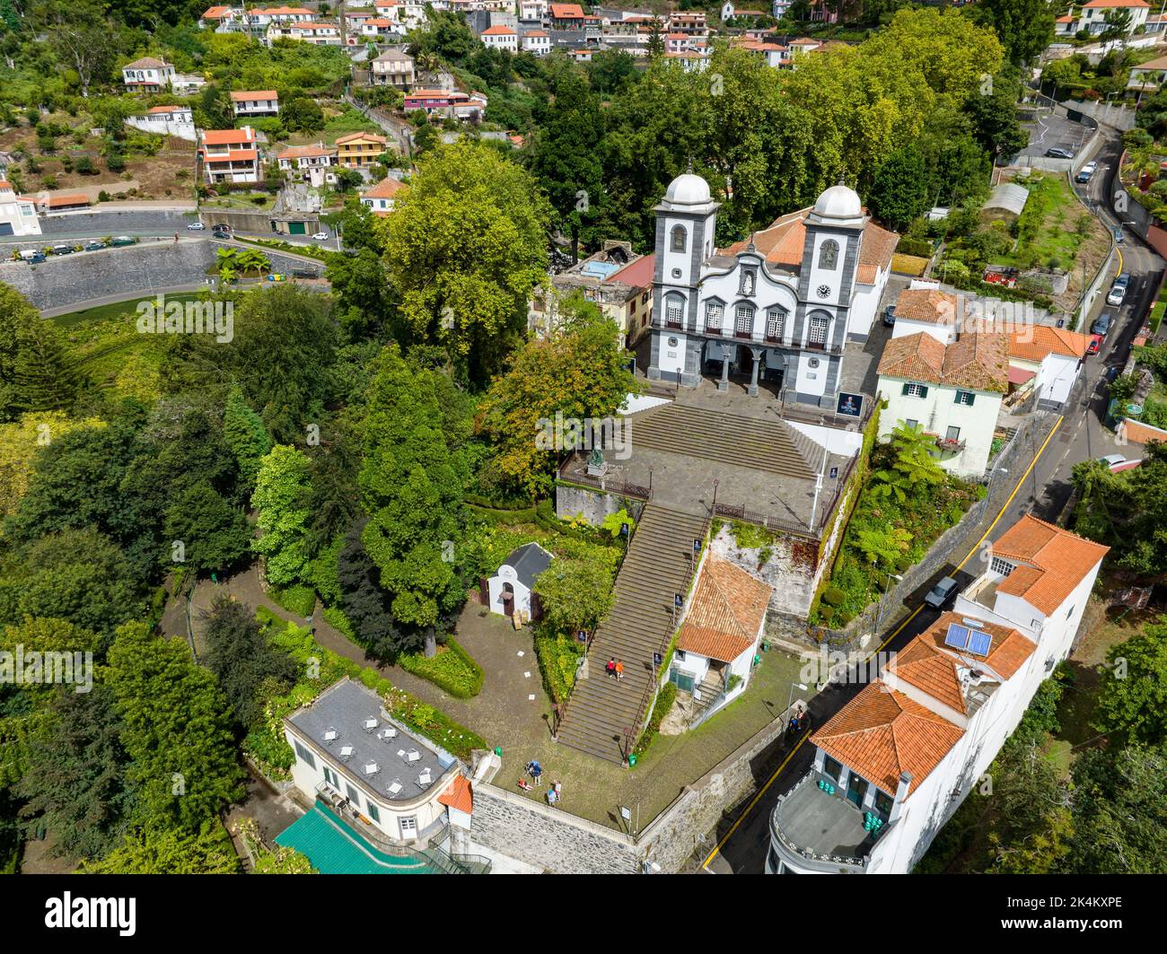 Funchal Aerial View. Funchal is the Capital and Largest City of Madeira Island, Portugal. Europe. - Stock Image