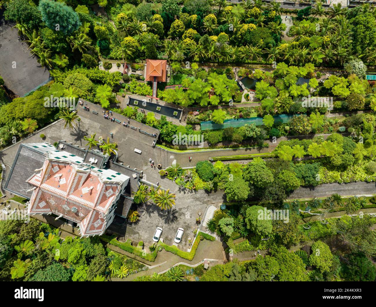 Funchal Aerial View. Funchal is the Capital and Largest City of Madeira Island, Portugal. Europe. - Stock Image
