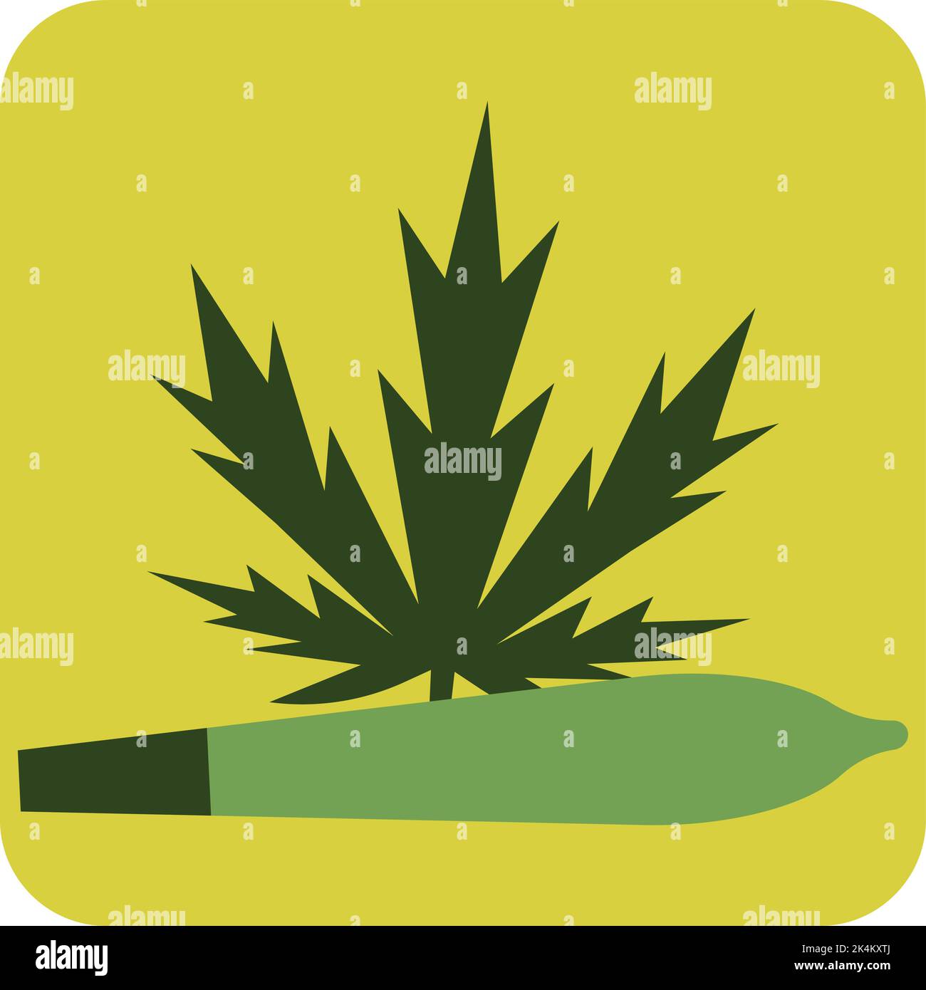 Cannabis joint Stock Vector Images - Alamy