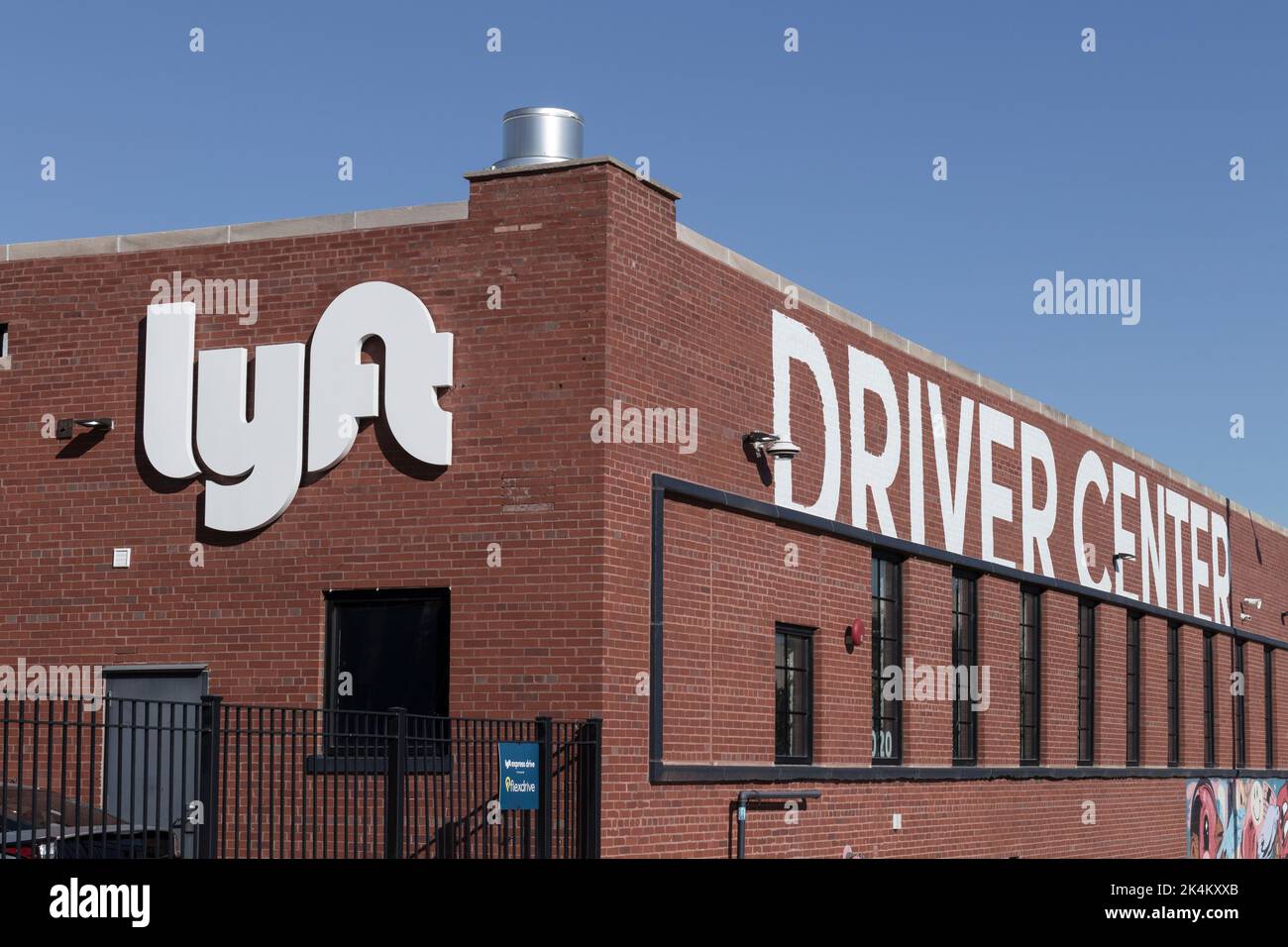 Chicago Circa October 2022 Lyft Driver Center. Lyft offers ride