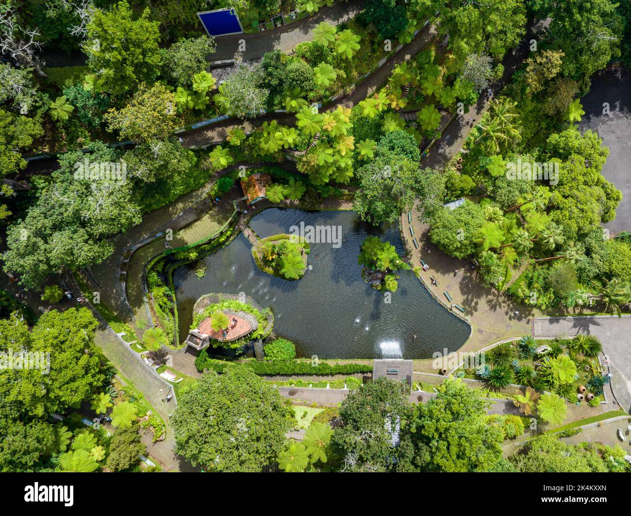 Funchal Aerial View. Funchal is the Capital and Largest City of Madeira Island, Portugal. Europe. - Stock Image