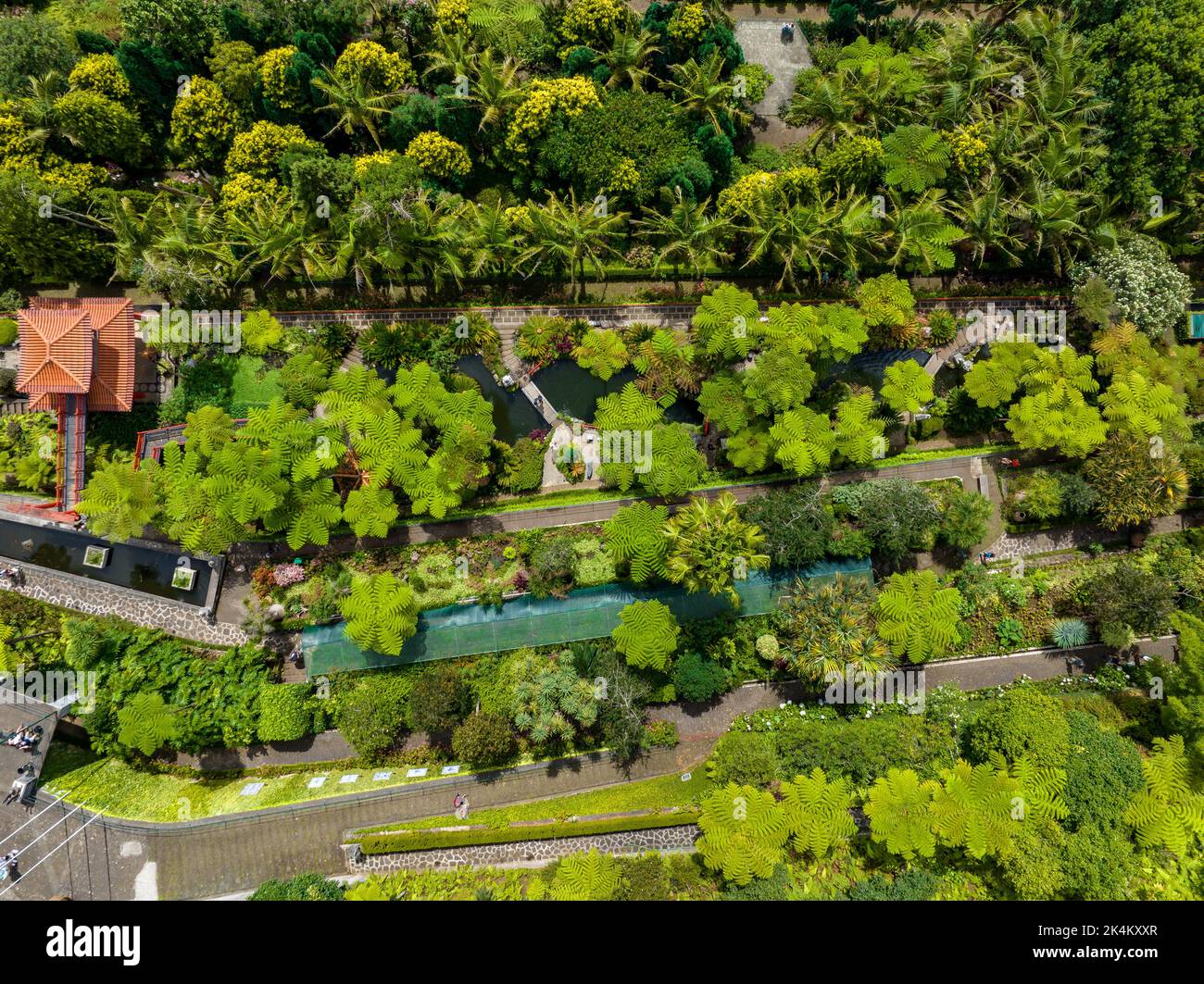 Funchal Aerial View. Funchal is the Capital and Largest City of Madeira Island, Portugal. Europe. - Stock Image