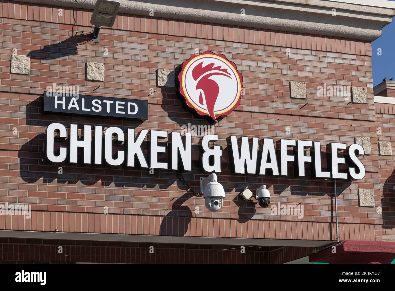 Chicago Circa October 2022 Halsted Chicken and Waffles location