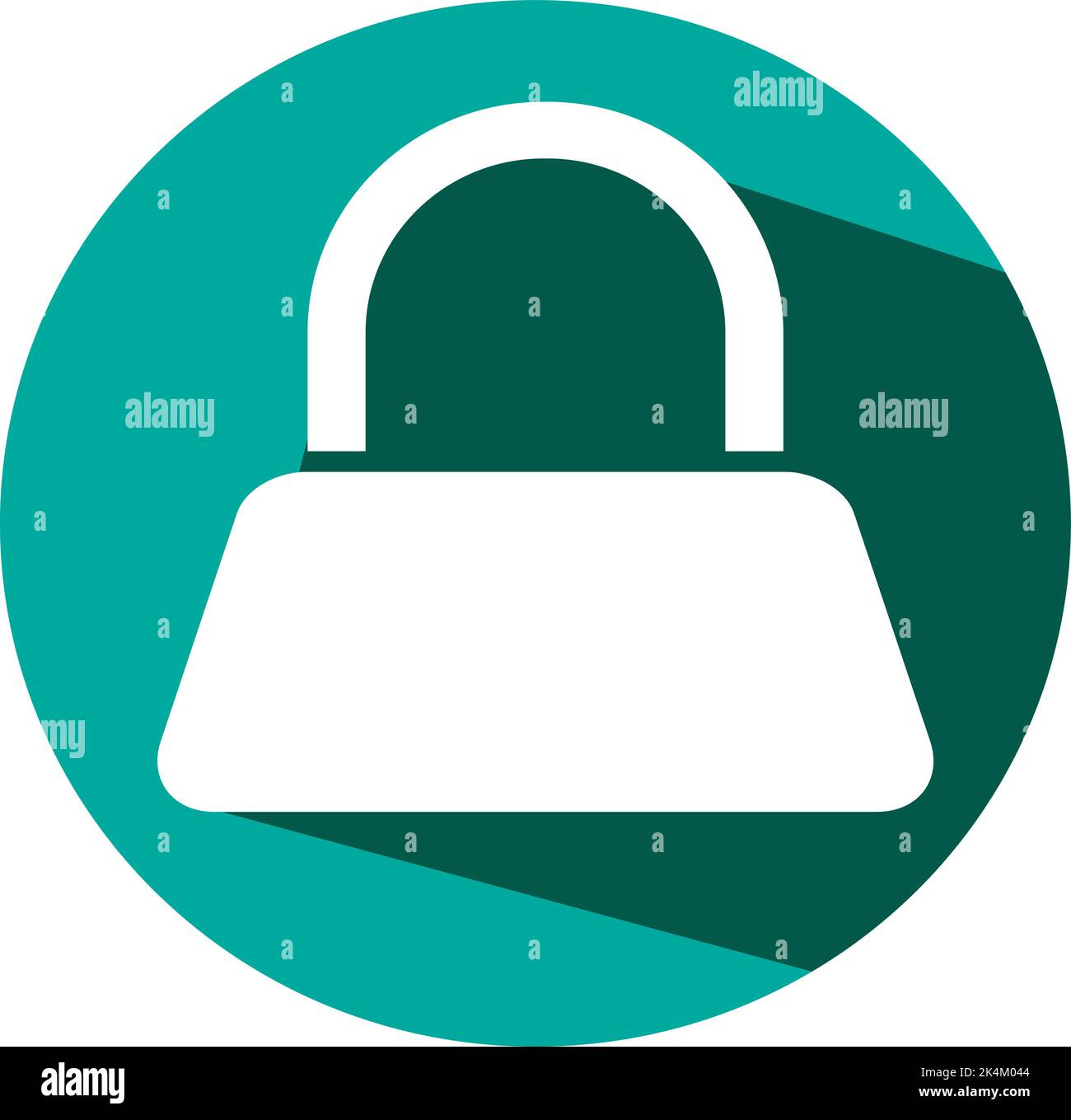 White bag, illustration, vector on a white background. Stock Vector