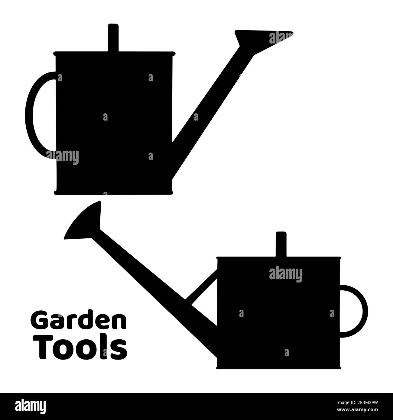 Watering can icon. Advertisement for garden tools. Moisture saturation of the earth. Isolated on white background. Vector Stock Vector