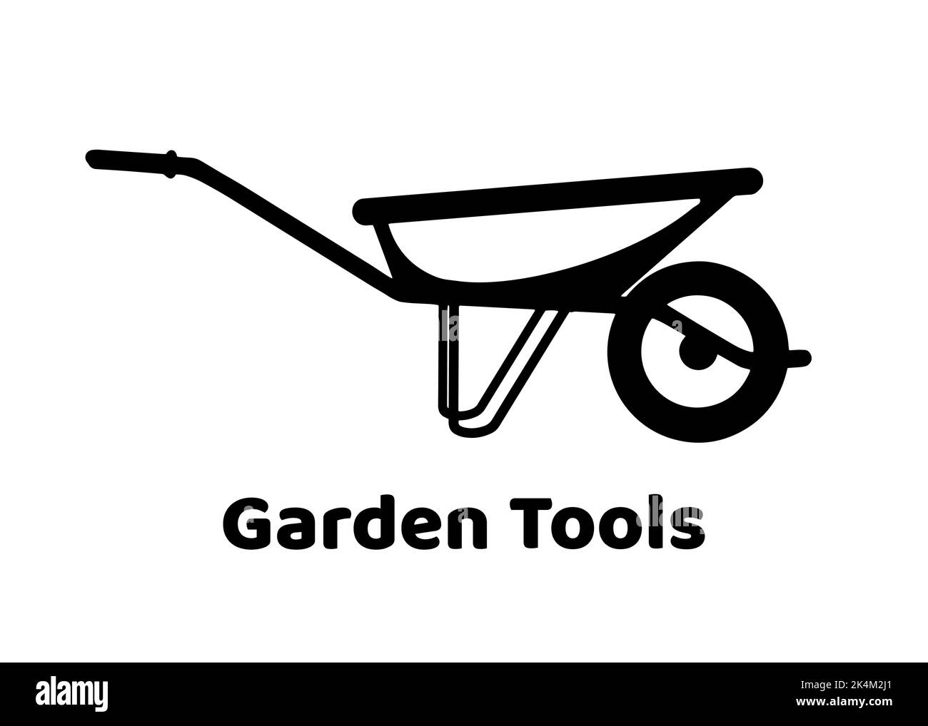 Wheelbarrow in a plant nursery Stock Vector Images Alamy