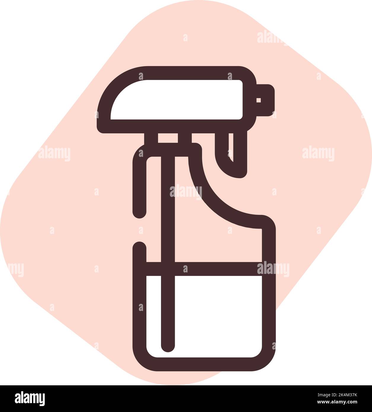 Covid 19 microbial spray, illustration, vector on a white background. Stock Vector