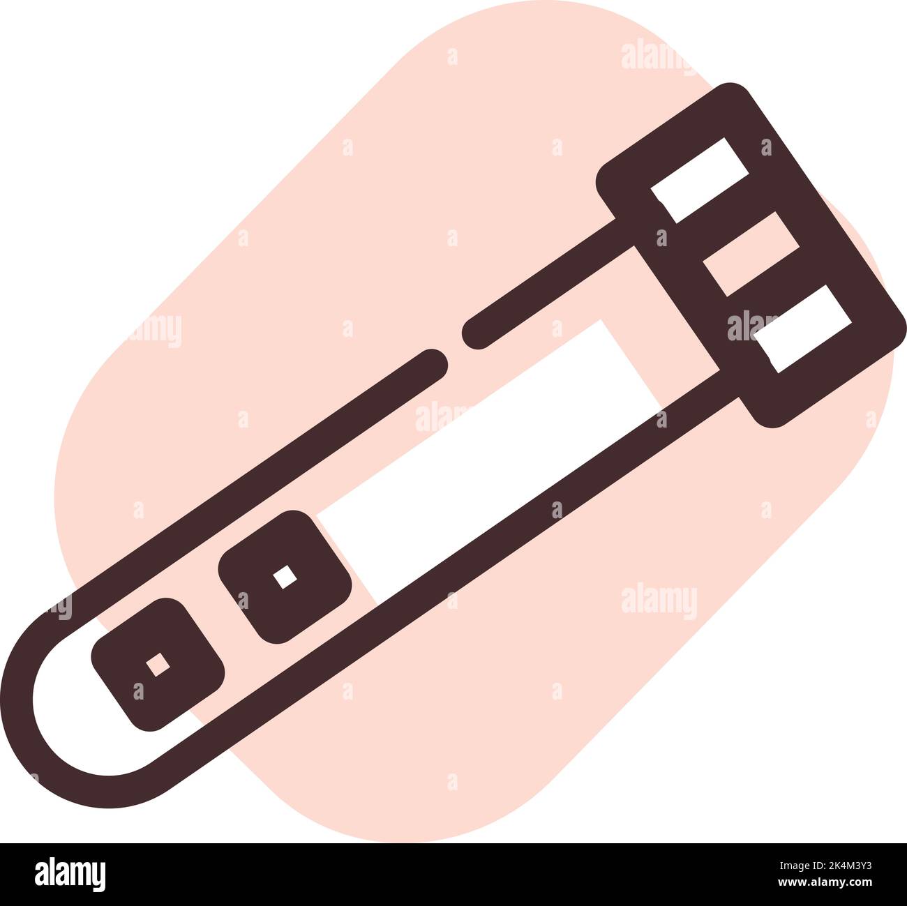 Covid 19 test, illustration, vector on a white background. Stock Vector