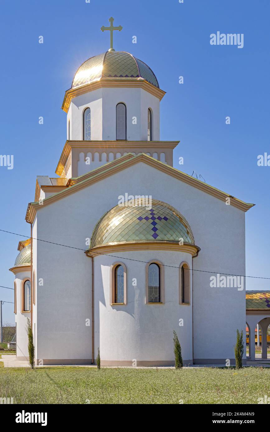 Serbian Orthodox Church Saint Matthew The Apostle At Sunny Day Belgrade