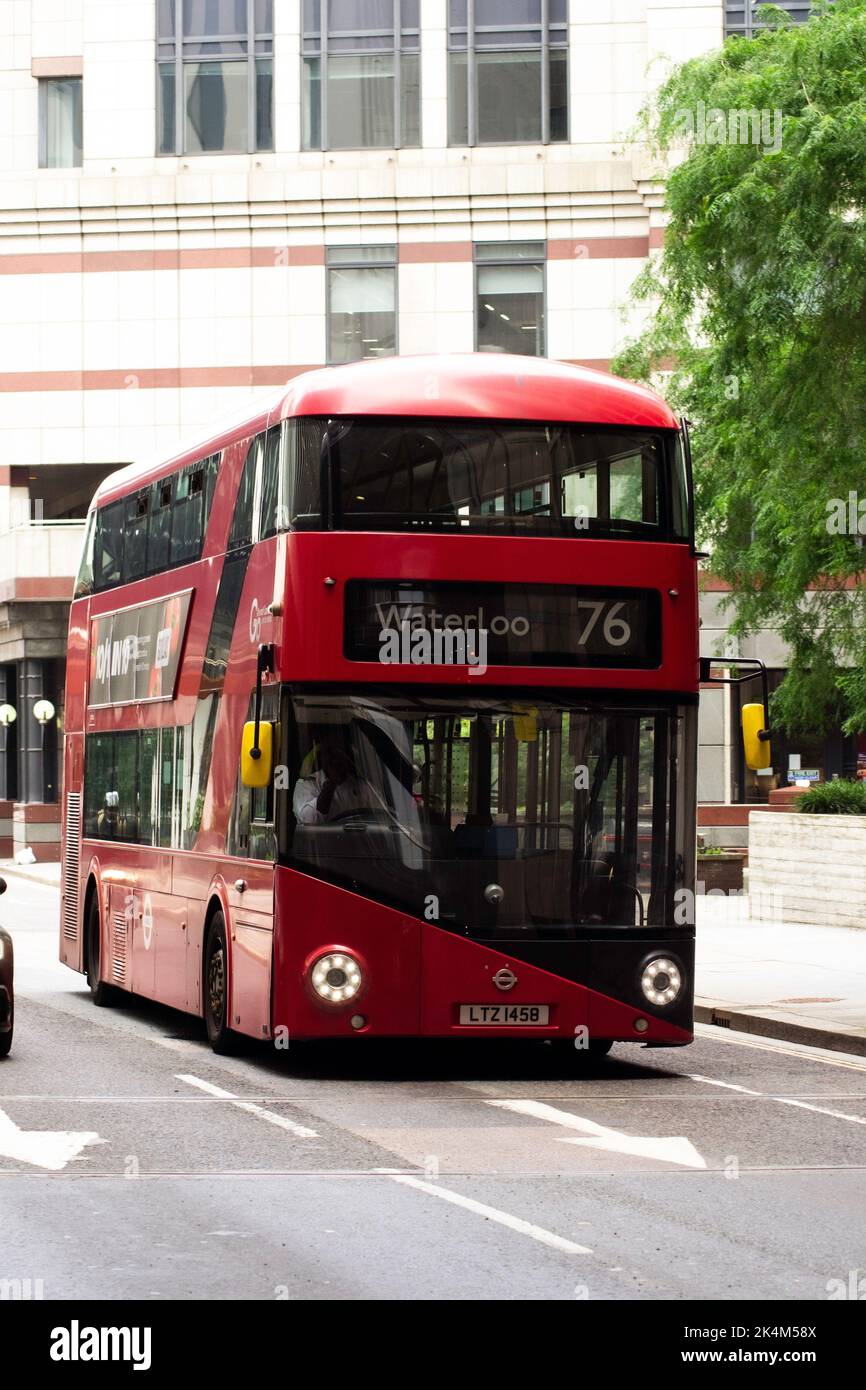 The red London double decker buss Stock Photo