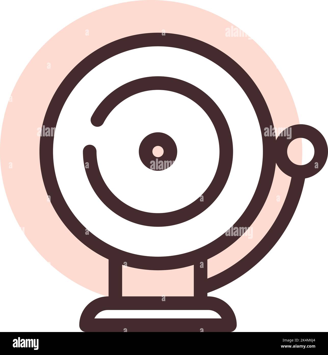 Fire alarm, illustration, vector on a white background Stock Vector ...