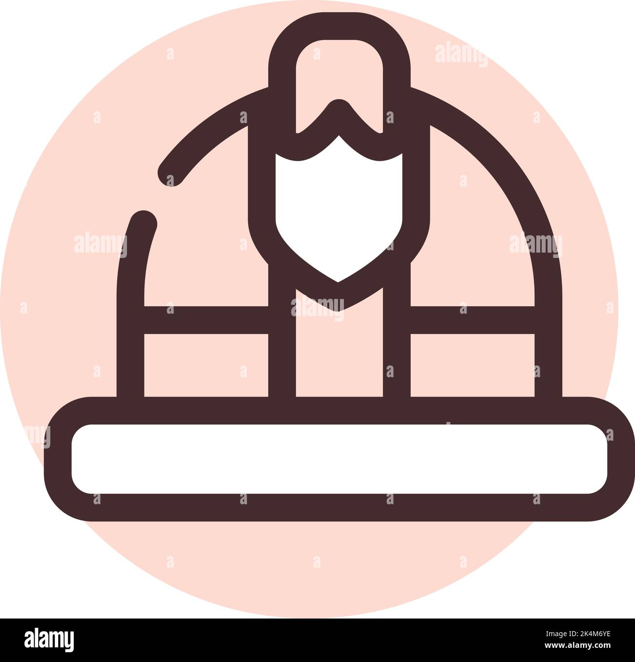 Firefighter helmet, illustration, vector on a white background. Stock Vector