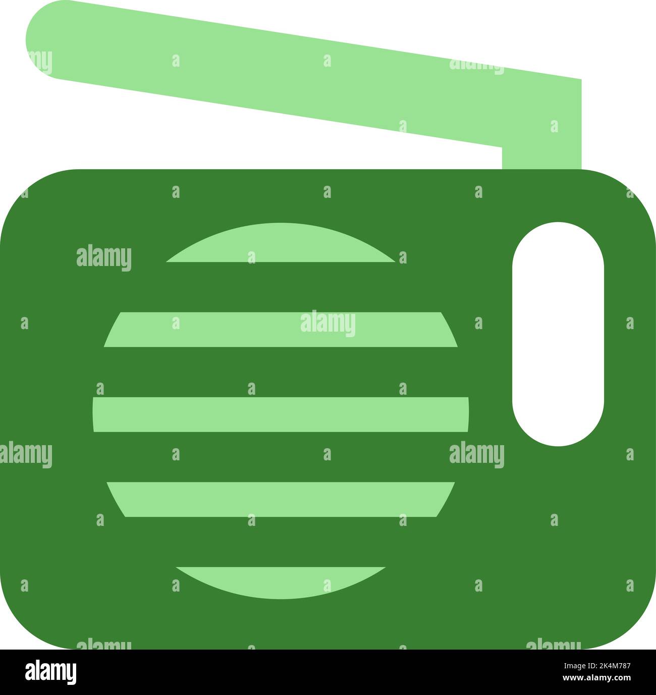 Electronic radio device, illustration, vector on a white background ...