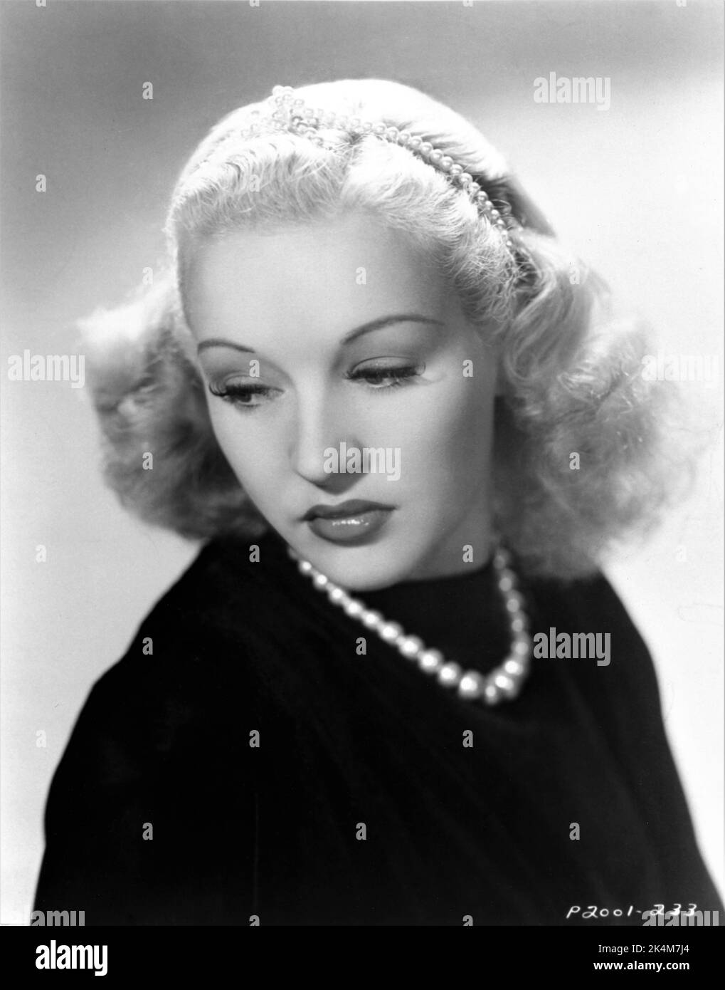 BETTY GRABLE 1938 Portrait publicity for Paramount Pictures Stock Photo