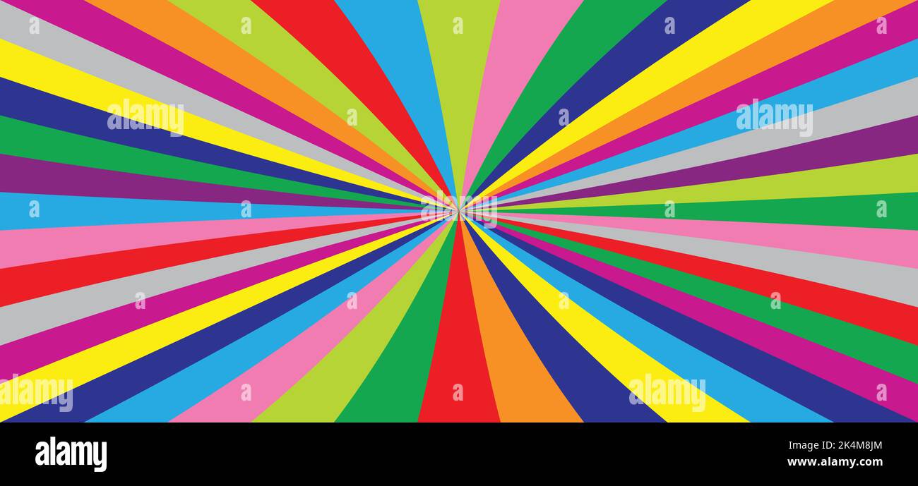 Red Yellow Blue Line Rays Drawing color rays or strips. Starburst or star burst background ...
