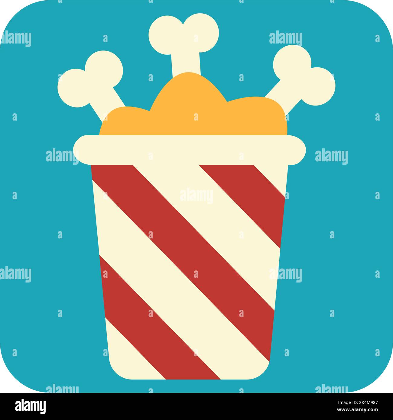 Chicken wings, illustration, vector on a white background. Stock Vector