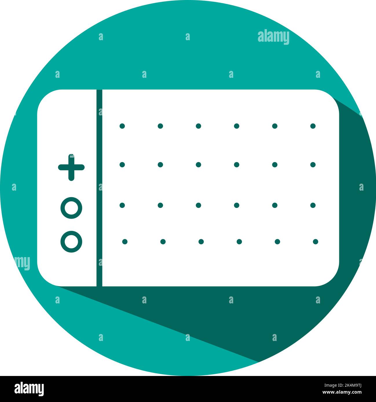 Hardware tablet, illustration, vector on a white background. Stock Vector