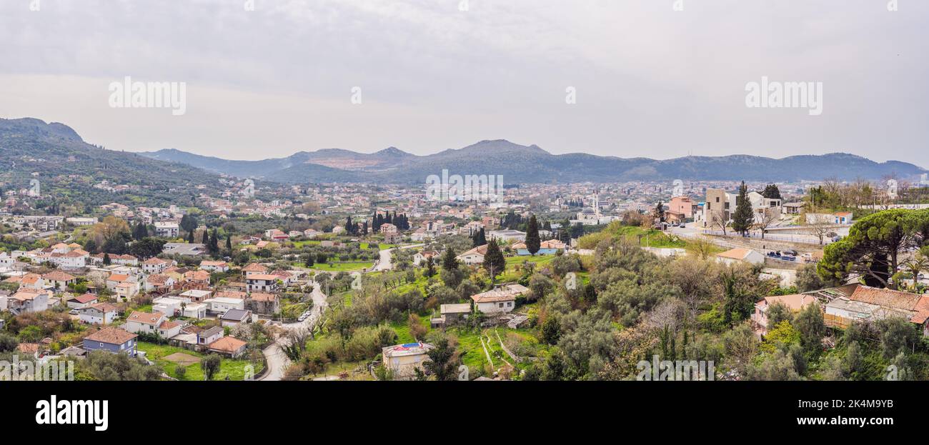 Old city. Sunny view of ruins of citadel in Stari Bar town near Bar