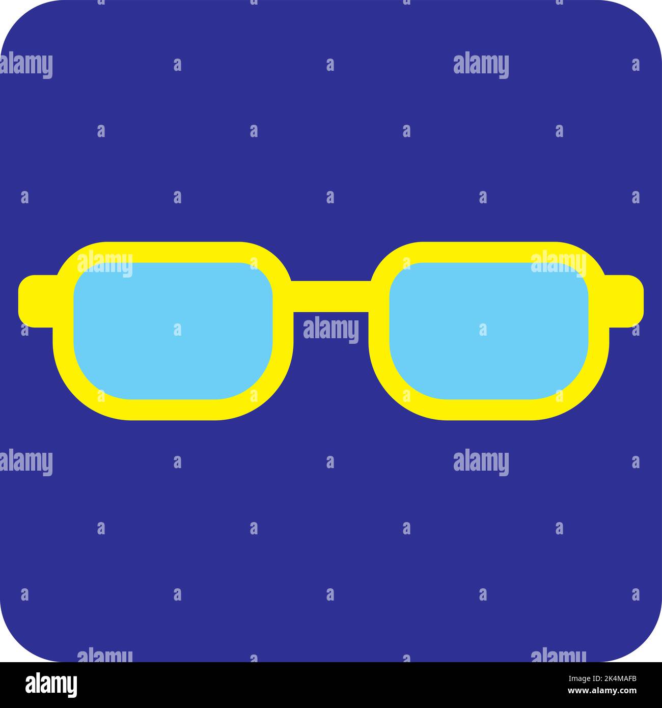 Swimming goggles, illustration, vector on a white background. Stock Vector
