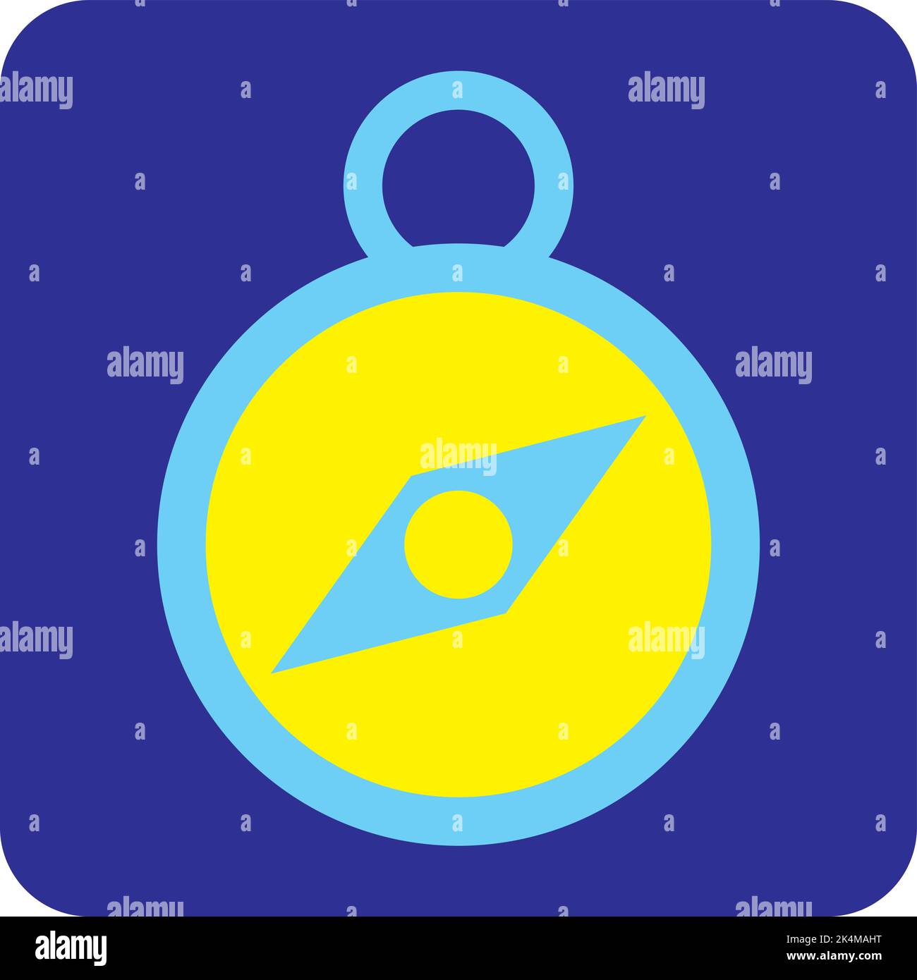 Holiday compass, illustration, vector on a white background. Stock Vector