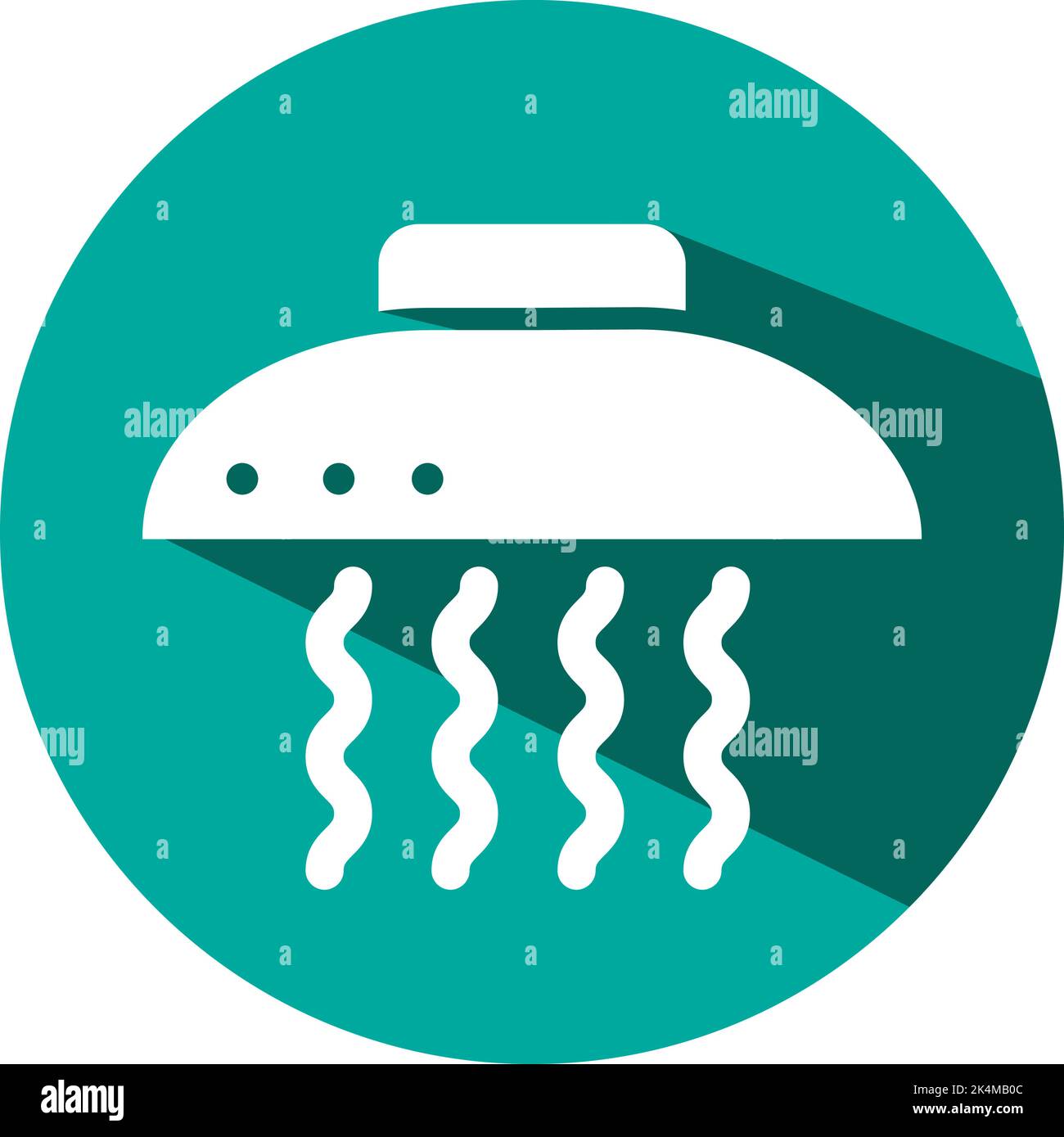 Hotel extractor hood, illustration, vector on a white background. Stock Vector