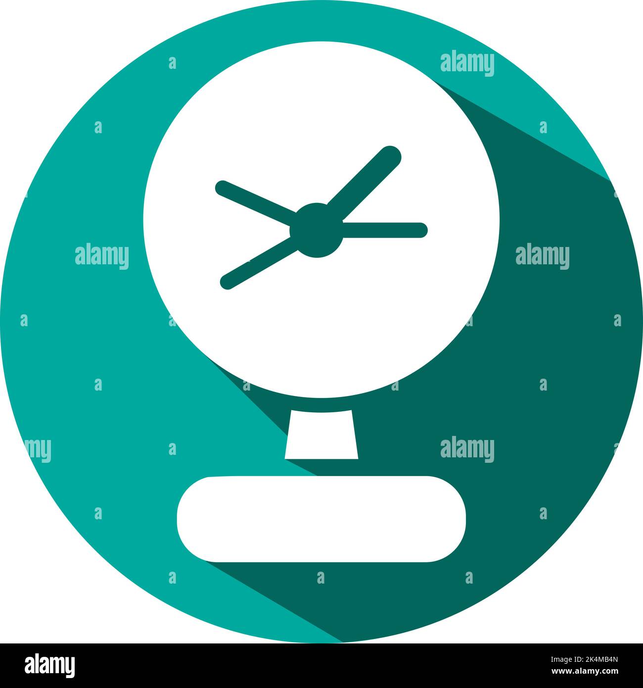 Hotel electronic fan, illustration, vector on a white background. Stock Vector
