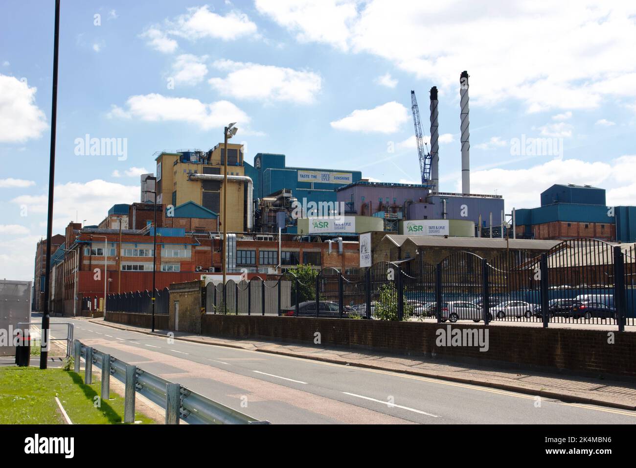 Tate and Lyle Sugars Factory in West Silvertown, East London Stock Photo
