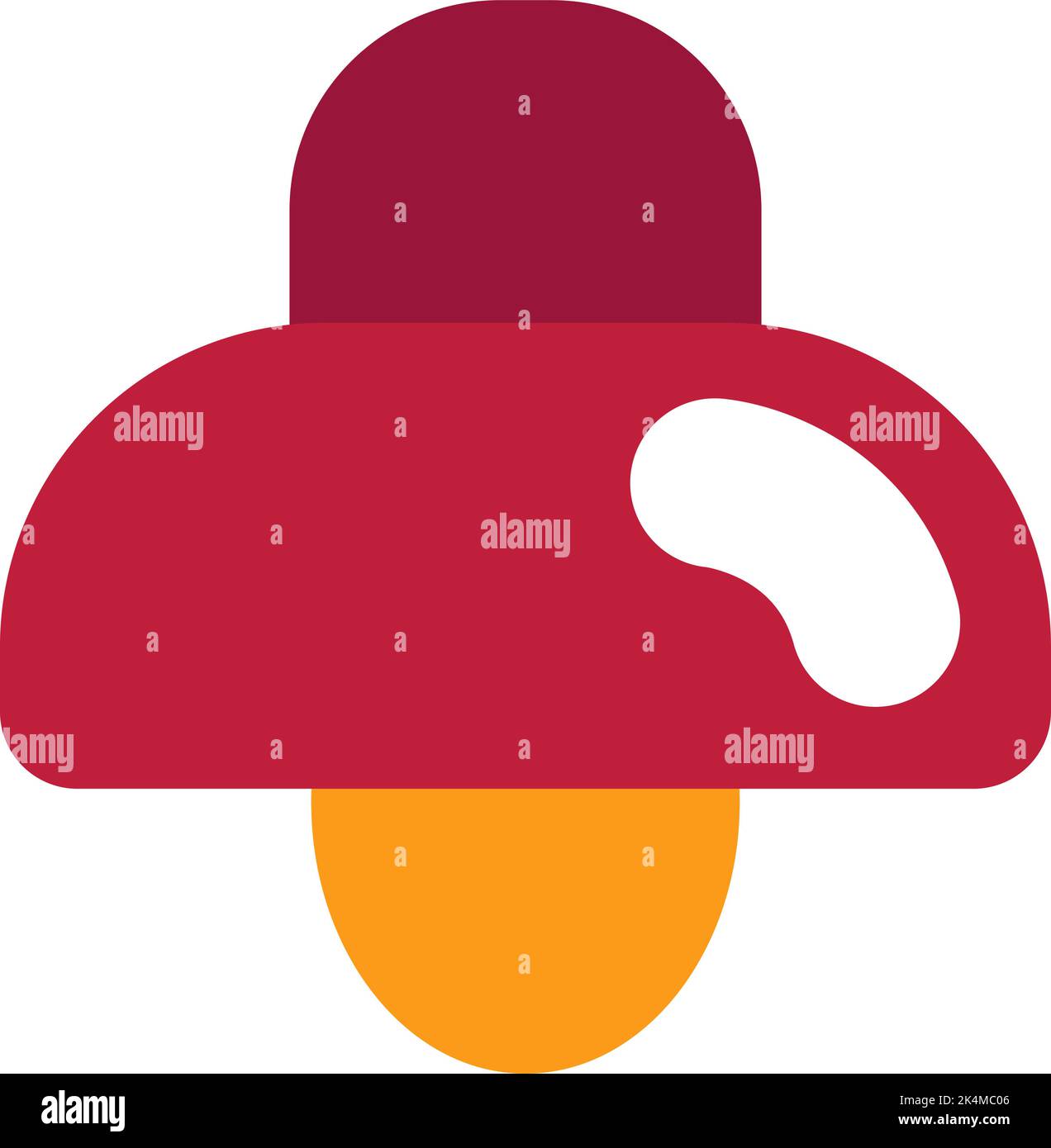Red lamp, illustration, vector on a white background. Stock Vector