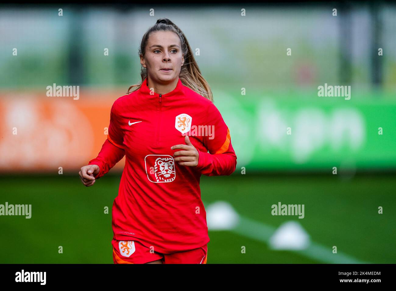 ZEIST, NETHERLANDS - OCTOBER 3: Victoria Pelova of the Netherlands during a Training Session of the Netherlands Women’s Football Team at the KNVB Campus on October 3, 2022 in Zeist, Netherlands (Photo by Joris Verwijst/Orange Pictures) Stock Photo