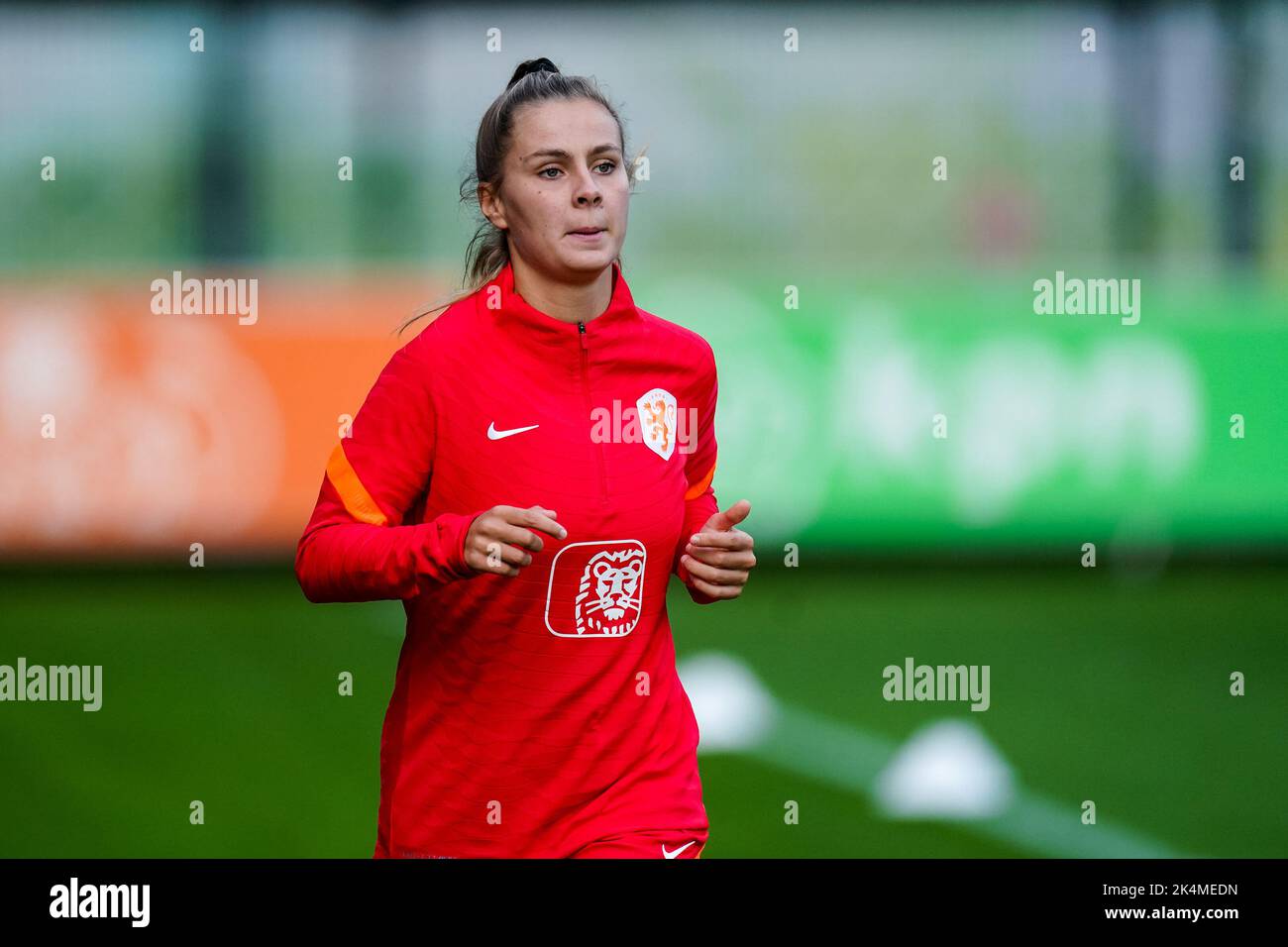 ZEIST, NETHERLANDS - OCTOBER 3: Victoria Pelova of the Netherlands during a Training Session of the Netherlands Women’s Football Team at the KNVB Campus on October 3, 2022 in Zeist, Netherlands (Photo by Joris Verwijst/Orange Pictures) Stock Photo