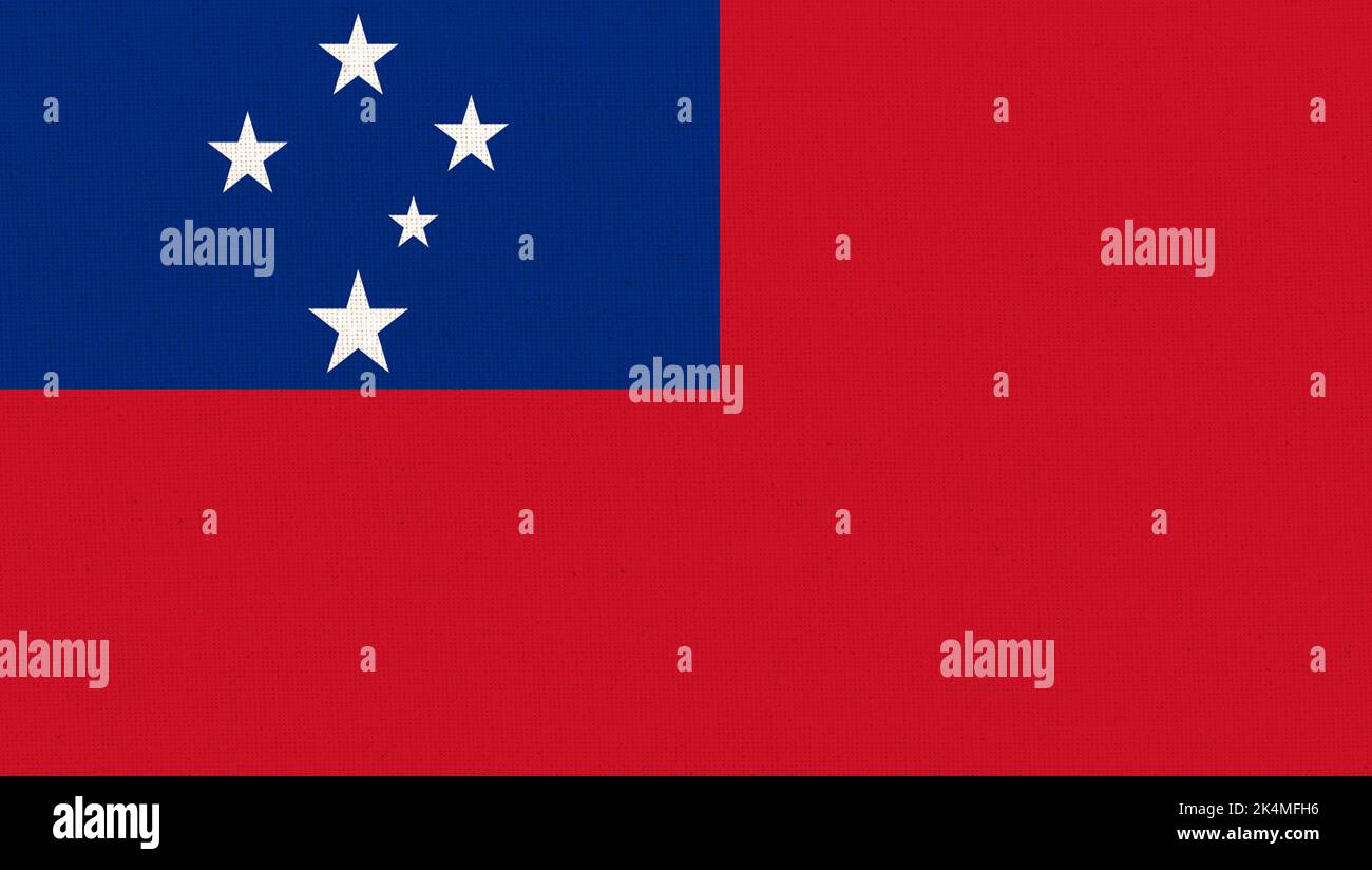Flag of Samoa. National flag of Independent State of Samoa. flag of