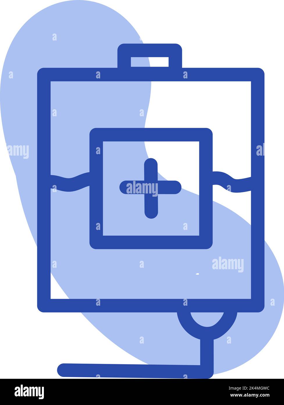 Medical water, illustration, vector on a white background Stock Vector