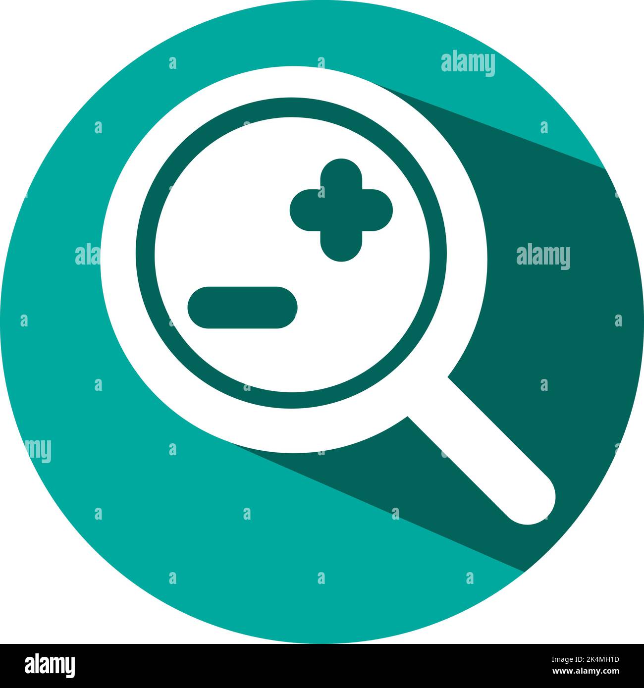 Mobile zoom option, illustration, vector on a white background Stock